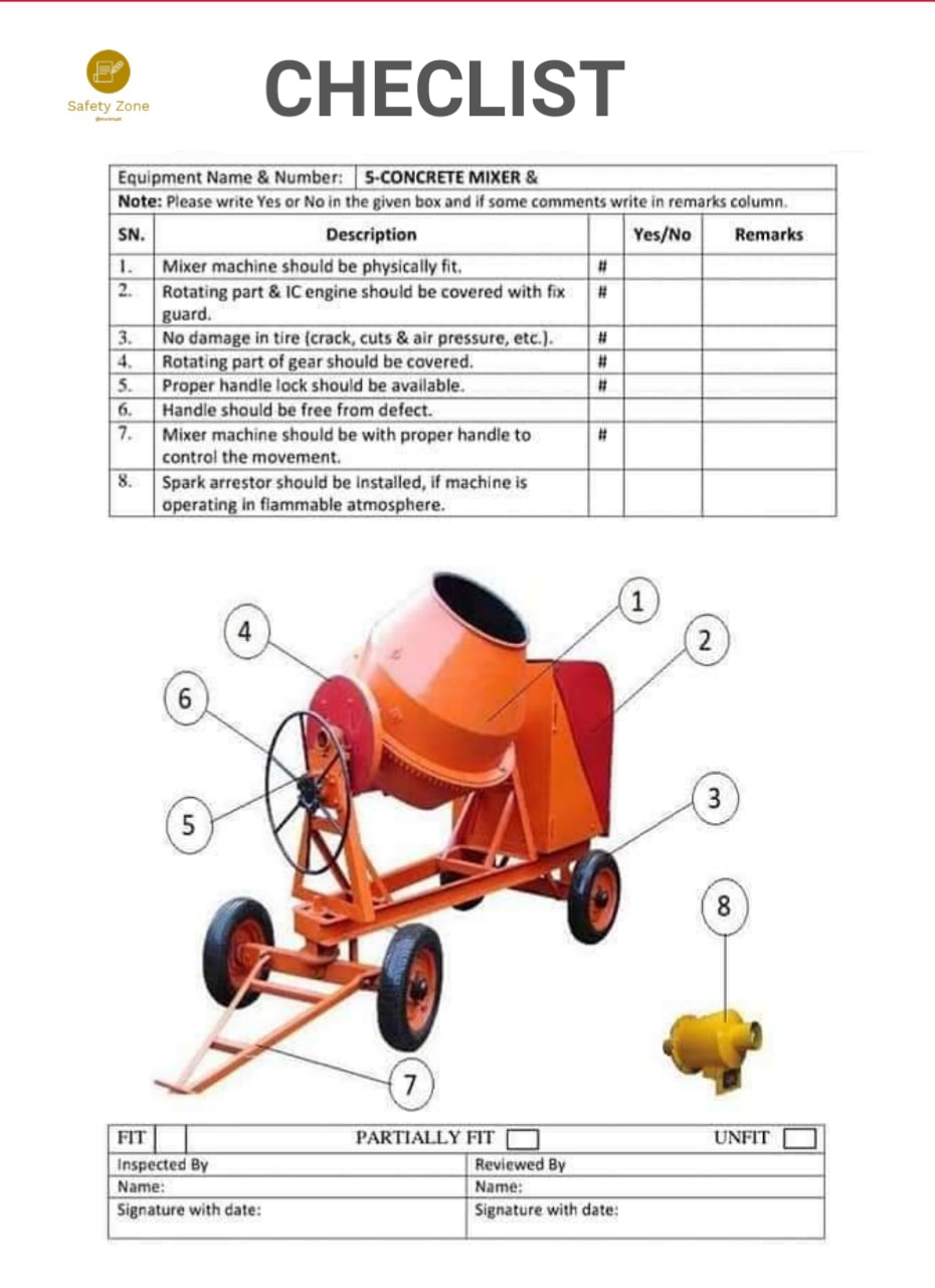 construction safety inspection checklist